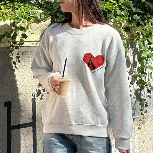 Calvin Klein 情侣款 爱心圆领卫衣 400220（多色可选） 商品图3