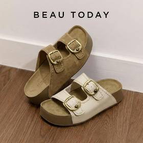 BeauToday 厚底勃肯凉拖38552