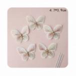 2026年母亲节刺绣蝴蝶-香槟色5只*1包 商品图0