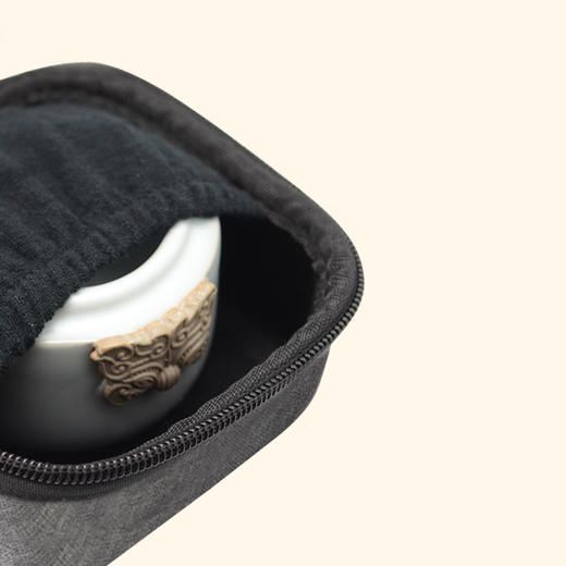 台湾陆宝茶具快客杯旅行茶器户外一壶一杯配茶滤易泡壶春秋随手泡天青月白 商品图5