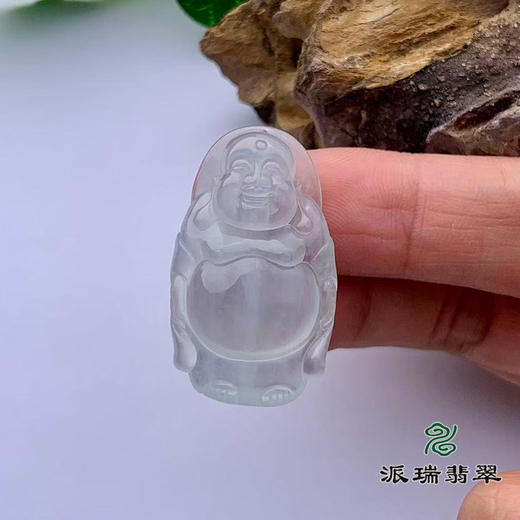 派瑞翡翠 翡翠佛 糯种 白色 商品图1
