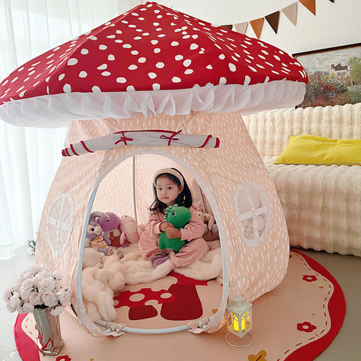 asweets蘑菇屋儿童帐篷室内宝宝玩具游戏屋可睡觉小房子分床神器 商品图1