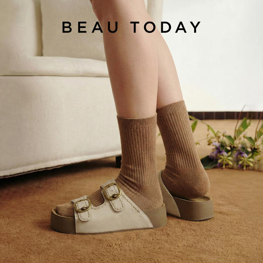 BeauToday 厚底勃肯凉拖38552 商品图4