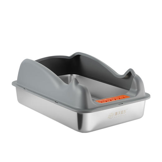 漫沃星系不锈钢猫砂盆MC-MP801 商品图0