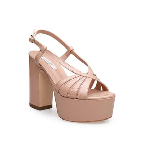 豪麟名鞋CASADEI女鞋凉鞋牛皮革1L463粉色