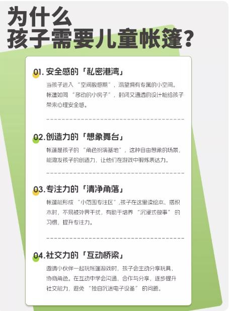 asweets儿童帐篷室内户外一键开遮阳便携式免搭建宝宝睡觉小房子 商品图3