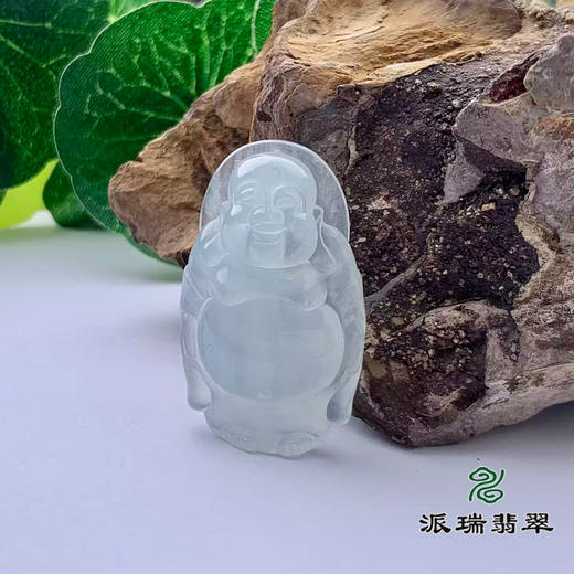 派瑞翡翠 翡翠佛 糯种 白色 商品图0