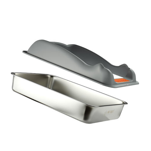 漫沃星系不锈钢猫砂盆MC-MP801 商品图1