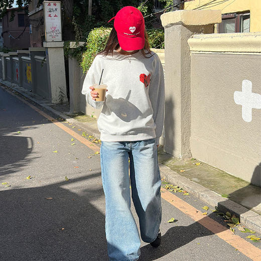 Calvin Klein 情侣款 爱心圆领卫衣 400220（多色可选） 商品图4