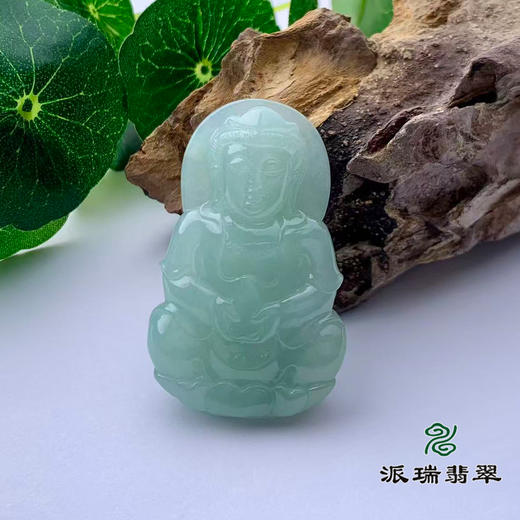 派瑞翡翠 翡翠观音 糯种 浅绿 商品图0