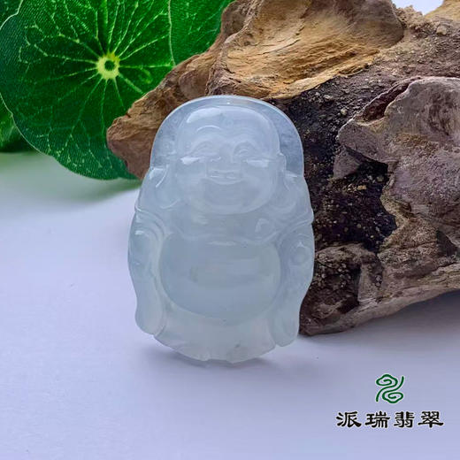 派瑞翡翠 翡翠佛 糯种 浅绿 商品图0