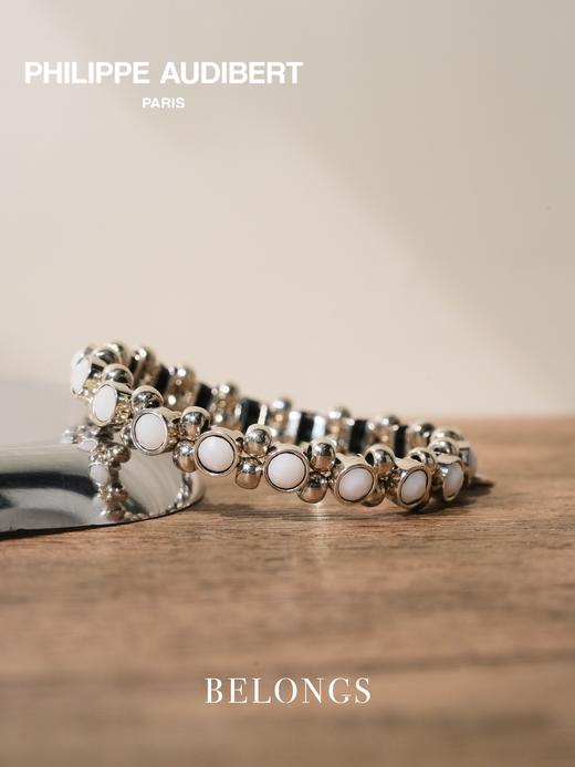 订购12周到｜PHILIPPE AUDIBERT-Strass-银色 奶白色 圆形 水晶 手链［法国设计师］ 商品图0