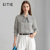 EITIE爱特爱气质飘带通勤百搭印花衬衫上衣春新款8109801 商品缩略图0