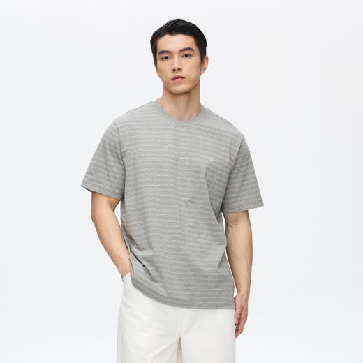 Oneup条纹box短袖 商品图1