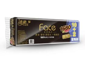 洁柔卫生纸黑Face系列140克*12卷装