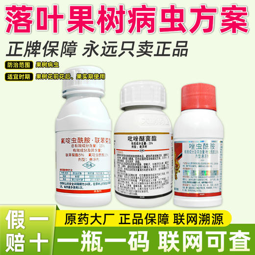 果树病虫专杀虫杀菌剂氟啶虫酰胺联苯菊酯桃树蚜虫杀虫剂农药组合 商品图0