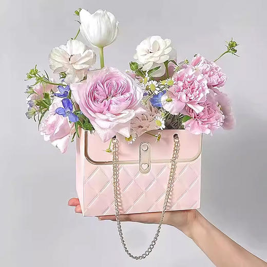 德国 手提鲜花袋 花艺创意 小礼品纸袋 可折叠包装盒【12个装】 商品图1
