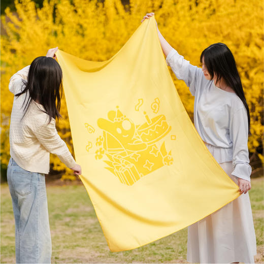 生日团团印花毛毯 商品图2