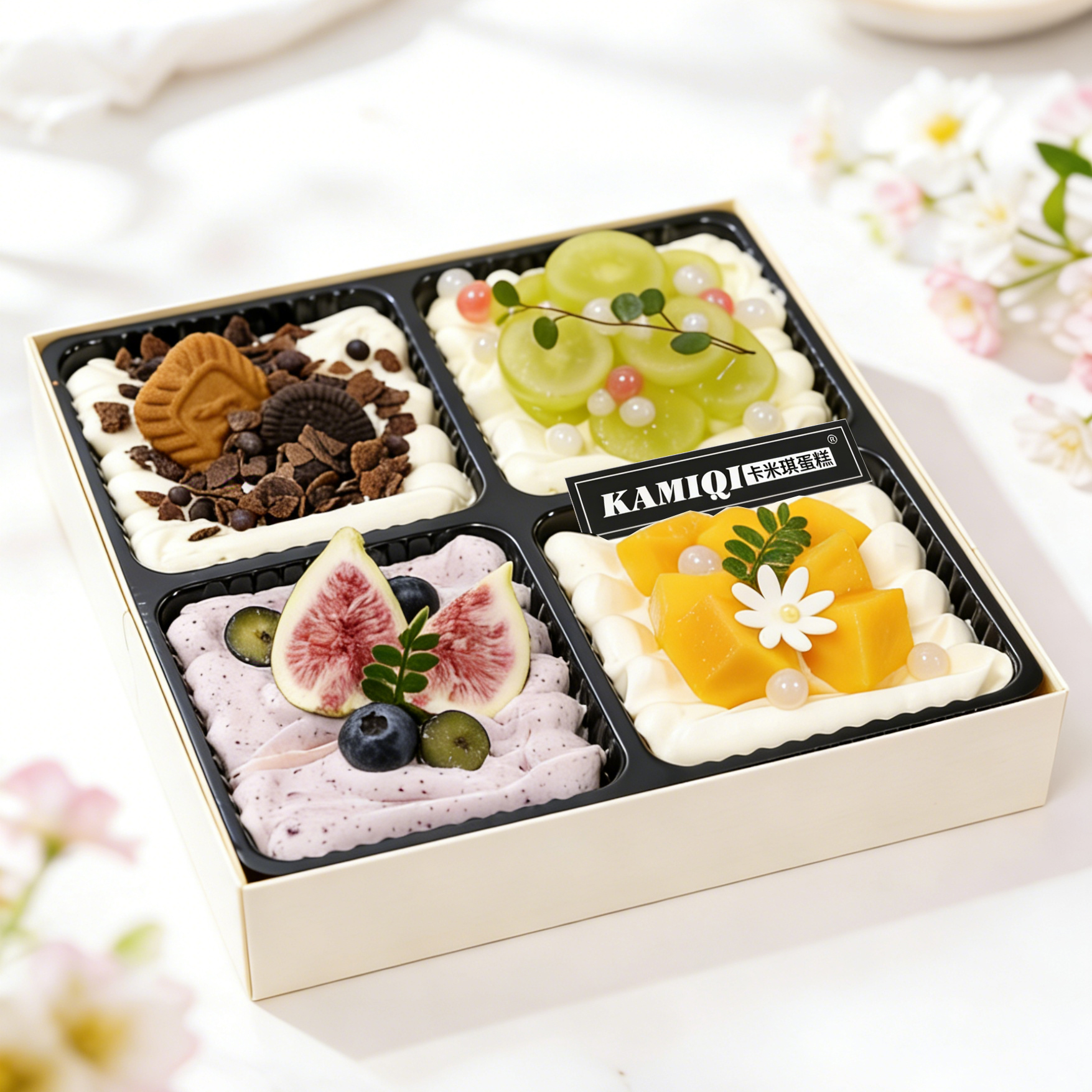 四喜盒子蛋糕18厘米正方