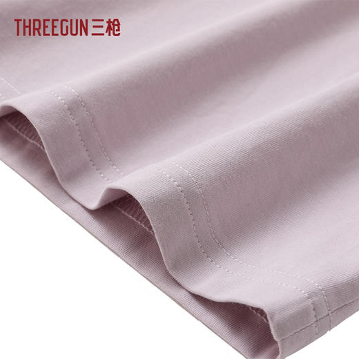 Threegun三枪 冰泉棉圆领短袖中裤女家居套-T80152D02 商品图3