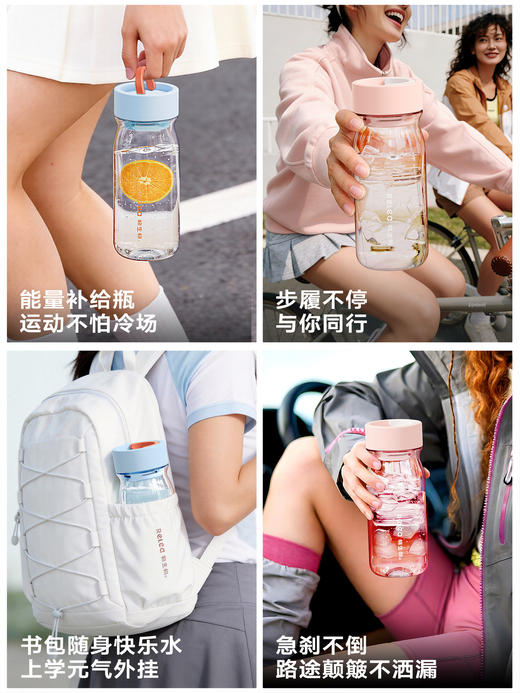 物生物星辰派PPSU食品级耐高温随手杯510ml（冰沙粉）/（气泡蓝） 商品图4