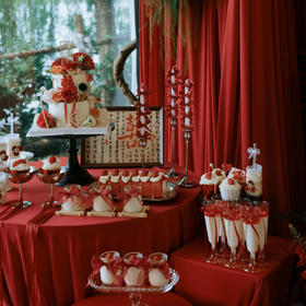 中式婚礼甜品台