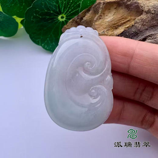 派瑞翡翠 翡翠挂件 糯种 浅绿 商品图1