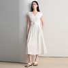 EITIE爱特爱时尚V领法式大气显瘦高腰连衣裙2026夏新款8607333 商品缩略图3