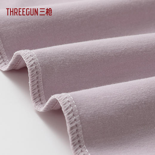 Threegun三枪 冰泉棉圆领短袖中裤女家居套-T80152D02 商品图6