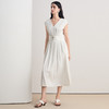 EITIE爱特爱时尚V领法式大气显瘦高腰连衣裙2026夏新款8607333 商品缩略图1