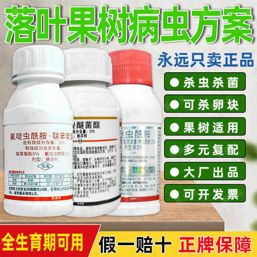 果树病虫专杀虫杀菌剂氟啶虫酰胺联苯菊酯桃树蚜虫杀虫剂农药组合 商品图3