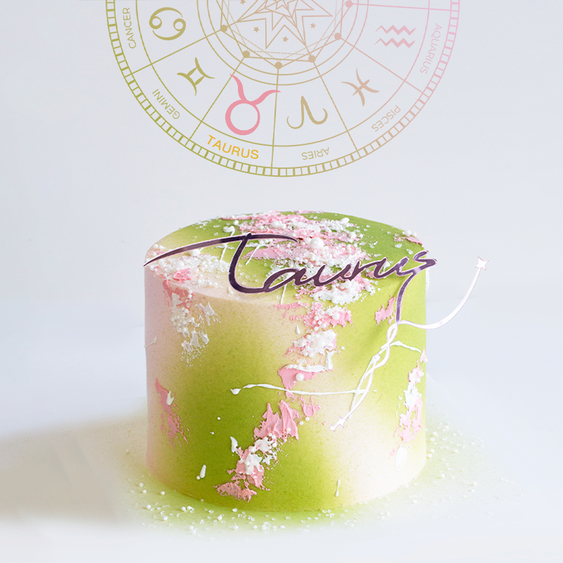 2026新版「金牛座」牛油果草莓奶昔味蛋糕｜十二星座唯美星空系列