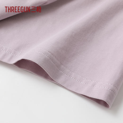 Threegun三枪 冰泉棉圆领短袖中裤女家居套-T80152D02 商品图4