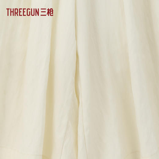 Threegun三枪 时尚阔腿八分女裙裤-T60115B01 商品图5