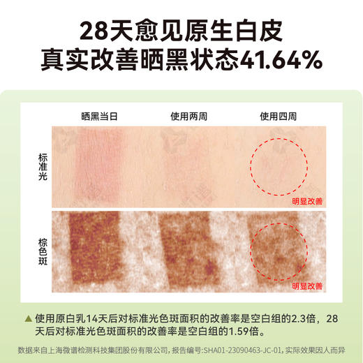 HBN·α-熊果苷曜白微精华乳 90ml×1瓶  (洁面20g+微精华霜5g+面膜2.0 1片) 商品图2