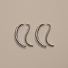 弯月耳环-银 商品缩略图0