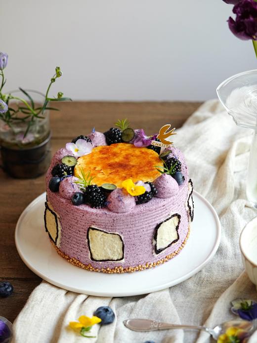 蓝莓奶皮子烤布蕾蛋糕 商品图2