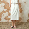 EITIE爱特爱舒适直筒抽绳松紧腰休闲显瘦半身裙夏季新款8206913 商品缩略图1
