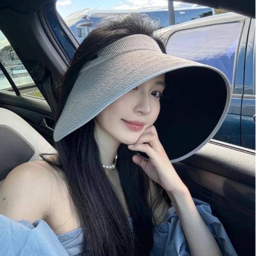 严选 | 全面防晒黑胶加大版遮阳灯罩帽 布丁黄/沙白米/浅灰色/深灰色 防晒防紫外线 商品图4
