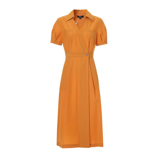 EITIE爱特爱通勤显瘦气质翻领收腰连衣裙夏新款8207950 商品图5