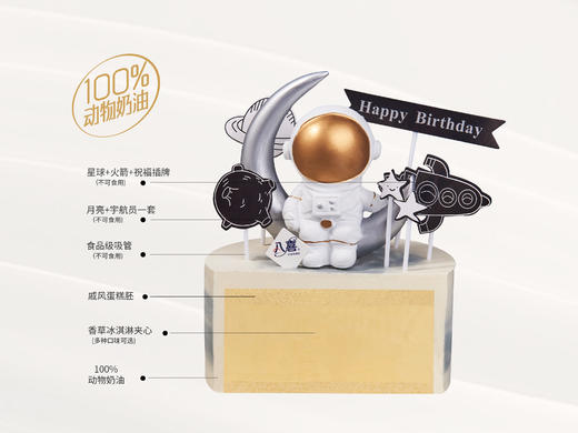 【星际迷航】冰淇淋/水果生日蛋糕 商品图2
