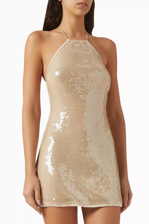 Oseree - Marylin Mini Dress - Nude - 女装 - 连身裙 - 裸色 商品图0