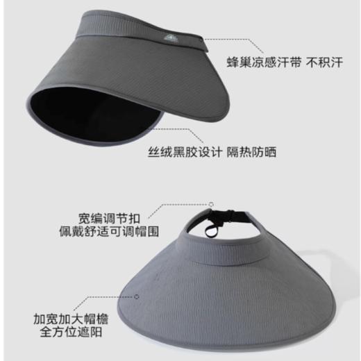 严选 | 全面防晒黑胶加大版遮阳灯罩帽 布丁黄/沙白米/浅灰色/深灰色 防晒防紫外线 商品图1