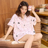 【初夏焕新】自然醒软眠女士家居服100%棉短袖开衫睡衣QH 商品缩略图10