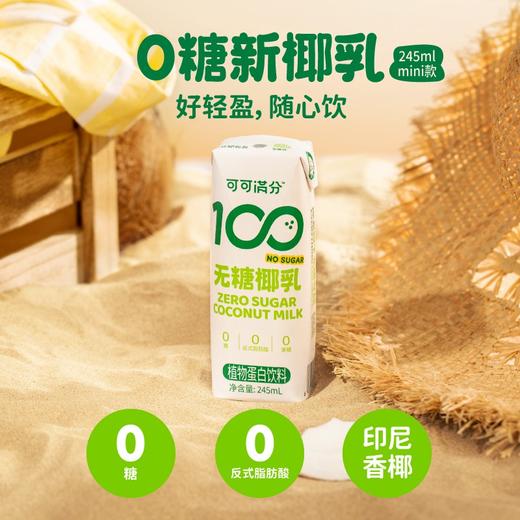 可可满分无糖椰乳245ml×10瓶 商品图0