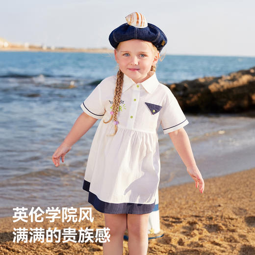 贝肽斯女童连衣裙2026儿童春夏季新款女宝宝学院风裙子莱赛尔衣服 商品图12