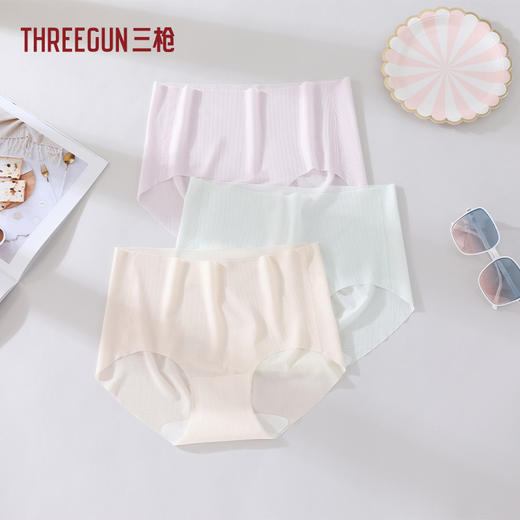 Threegun三枪 冰丝无痕女三角裤-T40028B01 商品图8