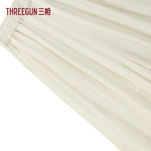 Threegun三枪 时尚阔腿八分女裙裤-T60115B01 商品图3