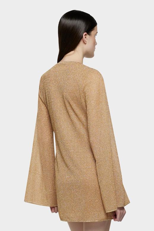 Oseree - Lumiere Stones Kaftan - Gold - 女装 - 罩衫 - 金色 商品图2