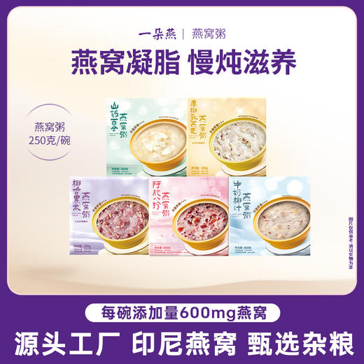 一朵燕 阿胶八珍燕窝粥250克×1盒 商品图1
